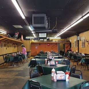 the inside of the restaurant