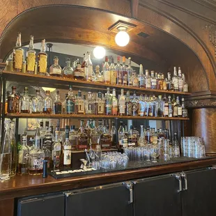 Nice selection of high end and rare bourbons.