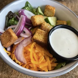 Side salad!  Yum!