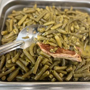 green beans and bacon