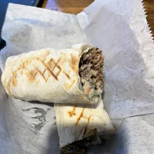 Lamb shawarma sandwich