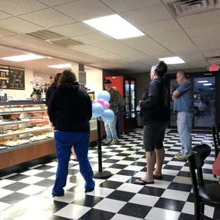 Early morning customers.