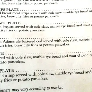 I ate the Fish Platter on Friday night.......it was all you can eat fish! Yay!