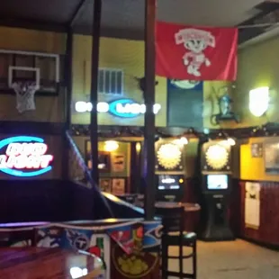 Inside the bar.........