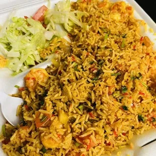 Shrimp Biriyani Plate