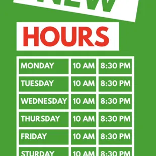 Store Hours