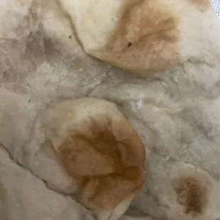 Undercooked naan