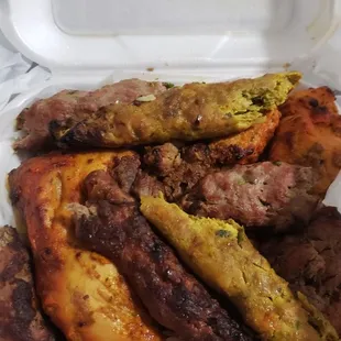 Damn...I ordered a kabob/kebab plate. The only bad thing I can say is its all meat n no rice.