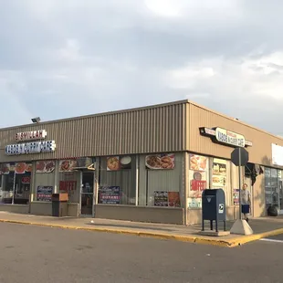 the outside of the building