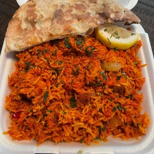 Medium spicy chicken tikka biryani