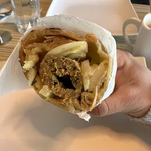 Kabab paratha roll