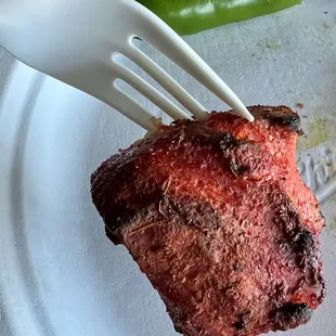 #2 Chicken Boti Kebab (burnt)
