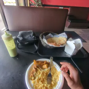 Chicken sekh kebab, garlic naan, palao