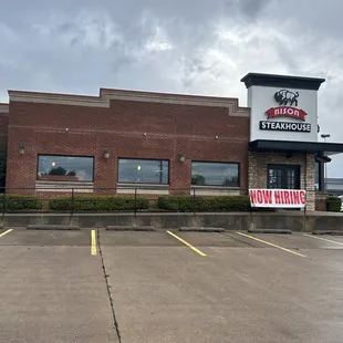 the front of the restaurant