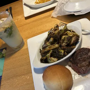 Great New York Strip,  brussel sprouts, rolls &amp; cabbage rolls  were yummy.Service was superb! High recommend this place if you like steak!