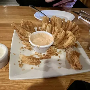 Blooming Onion (risky name since a certain National steakhouse is notoriously defending this trademarked name)