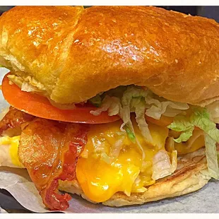 The Tucson on a lightly-toasted buttery croissant!