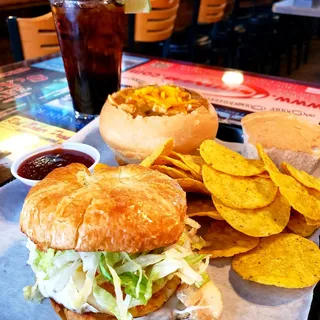 1/2 Sandwich and Bread Bowl Soup Combo