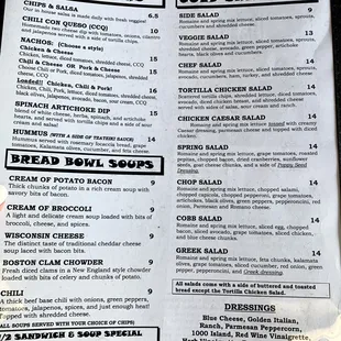 Soup and 1/2 sandwich, $16.50