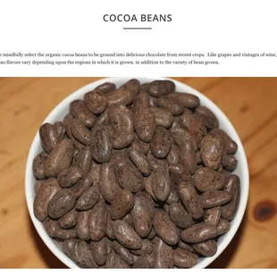 a bowl of chocolate beans