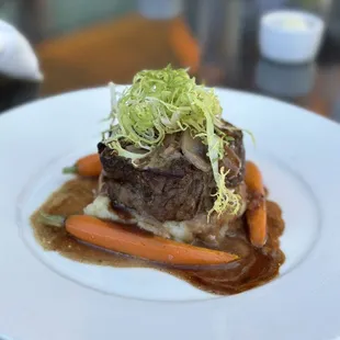 a plate of food on a table