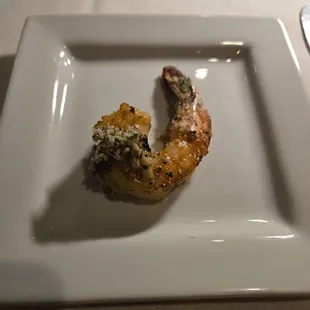 Grilled shrimp appetizer comes with 4 I believe so good