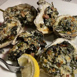 Oysters Rockefeller half dozen