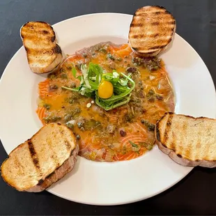 Salmon carpaccio