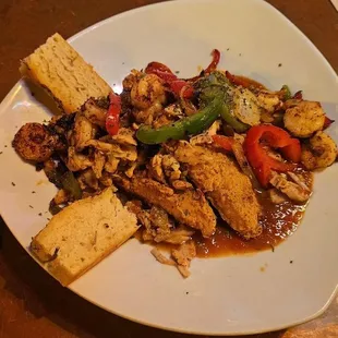 a plate of food on a table