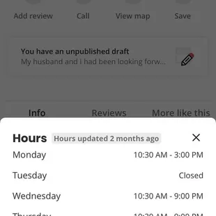 Supposed to be business hours. Don't bother