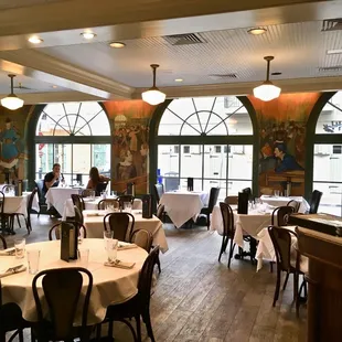 the interior of a restaurant