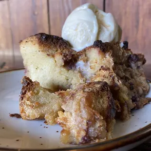 Raspberry Lemon Bread Pudding