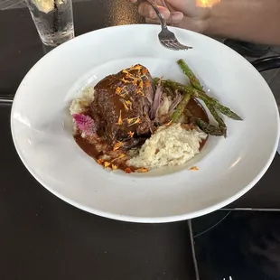 Braised beef short ribs
