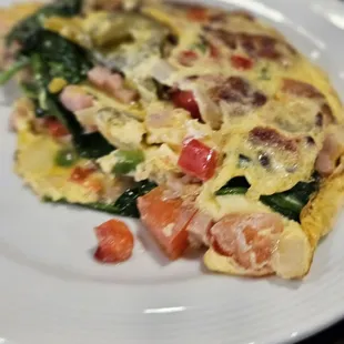 Omelets to order at the buffet