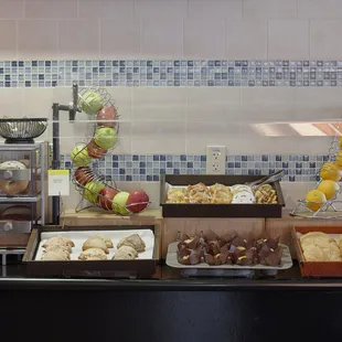 Hot and cold items served fresh daily on our breakfast buffet