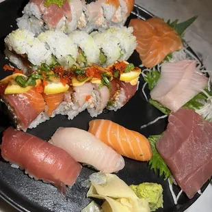 sushi, sashimi, sushi and sashimi, food