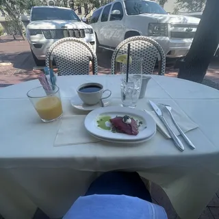 Cured Pacific Salmon Benedict