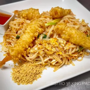 fried shrimp and noodles