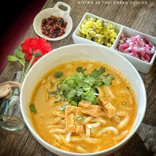 Vegan Khao Soi or Vegan Curry Noodles