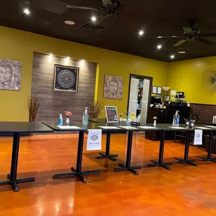 Great setup for to go orders!