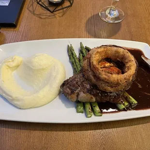 Ribeye with Cabernet Demi Glaze and Habanero Butter