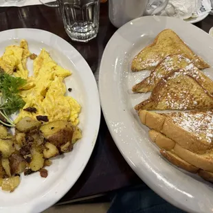 French Toast and Two Eggs Breakfast