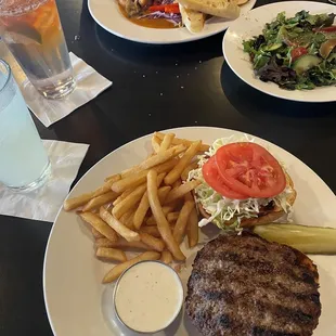 **Bistro 44 Burger Spinach Salad Cajun Shrimp Dinner