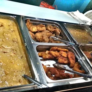 interior, chicken wings and fried chicken