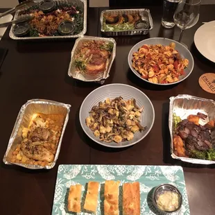 Warm Golden Beets,  Gnocchi, Monkfish, Porchetta, Grilled Strip Steak, Kale Salad and Orecchiette