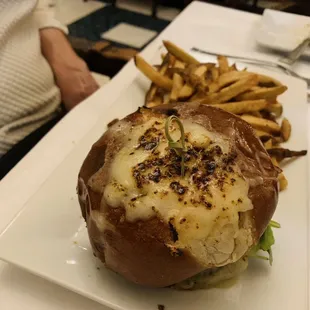French Onion Burger. Insanely good, but rich.