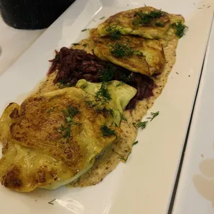 Pierogis were to die for.