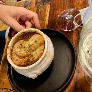 French onion soup.