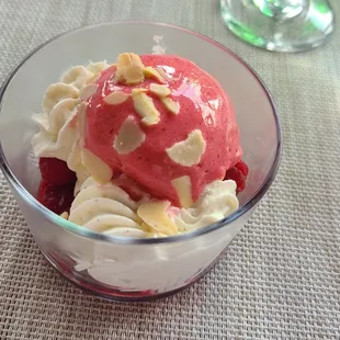 Mother&apos;s Day prix fixe- raspberry vacherin