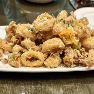 Crispy calamari rings